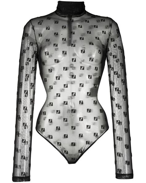 fendi women top|fendi sheer bodysuit.